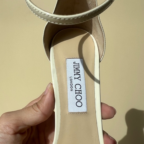 JIMMY CHOOSE CREAM MAX 150 PLATFORM HEELS SIZE 40 (US 9.5) - Picture 11 of 16